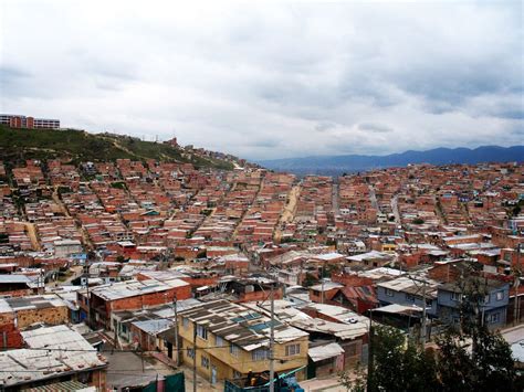 The slums of Bogota, Colombia